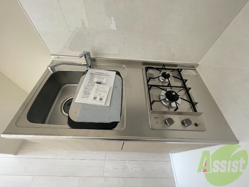 キッチン　キッチンはガスなので火加減の調整がしやすそうです。