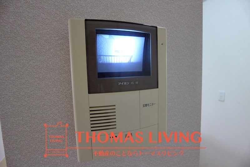セキュリティ　モニター付きインターホン。