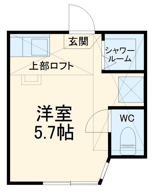 ユナイト中野島アルバトロスの間取り写真