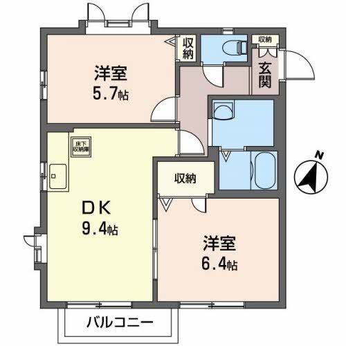 フラッツアークの間取り