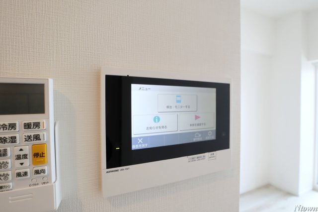 セキュリティ　モニター付きインターホンです