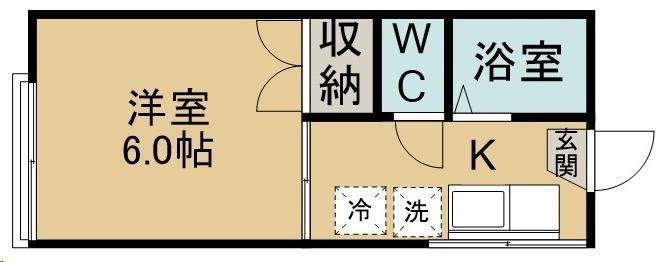 コーポオリエントの間取り写真
