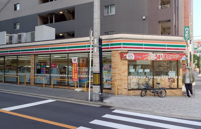 コンビニ　セブンイレブン 大阪内本町2丁目店（コンビニ）まで189m