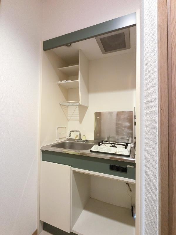 キッチン　１口ガスコンロ付き