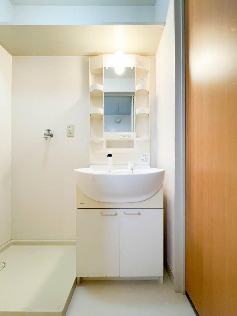 洗面設備　独立洗面台です。（シャンプードレッサー付き）