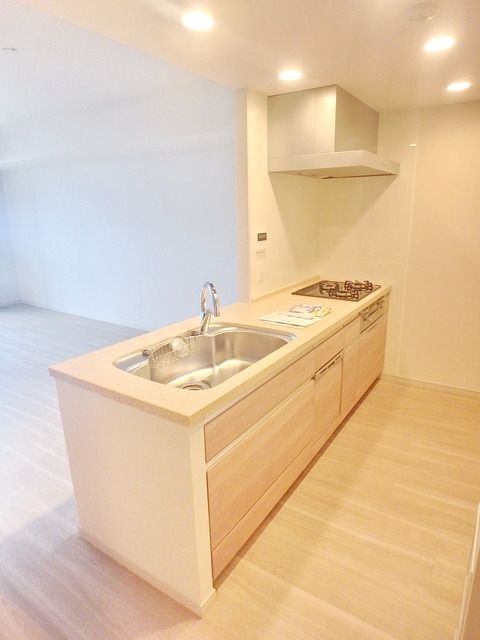 キッチン　★グリル付き3口システムキッチン★