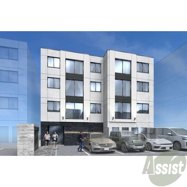 建物外観　完成予想パース　白石区栄通９丁目「仮）ラ・シュエット栄通Ｃ」