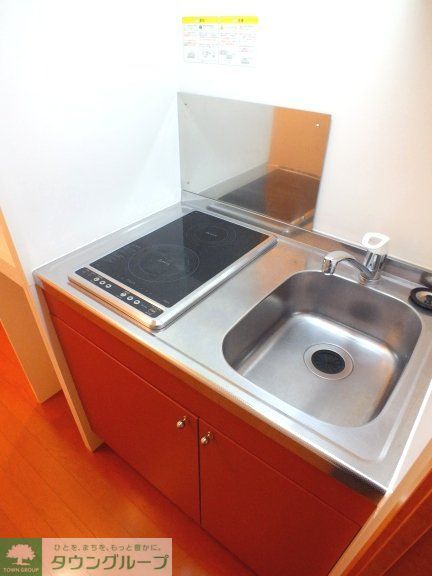 キッチン　2口電気コンロ