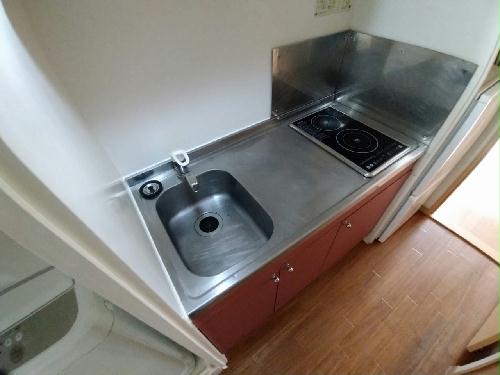キッチン　シングルレバー設置　シンク広めです♪