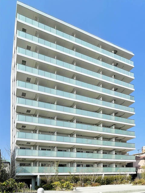 建物外観　ペットと一緒に住めるマンションです