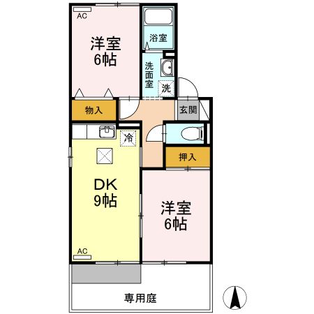 オルテンシアの間取り写真