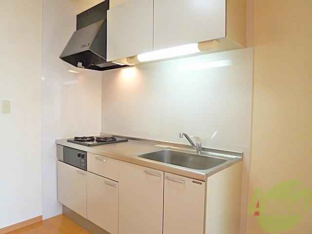 キッチン　清潔感のあるシステムキッチンですね！お料理好き集まれ～！