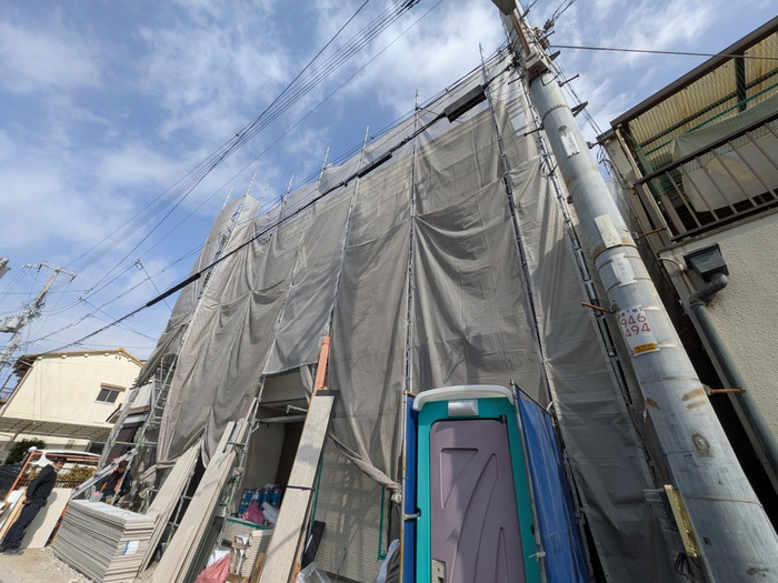建物外観　建築中