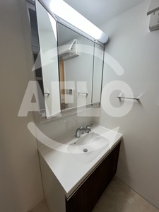 洗面設備　コスモ釣鐘町　独立洗面台