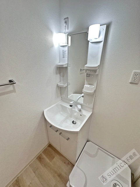 洗面設備　同施工写真です