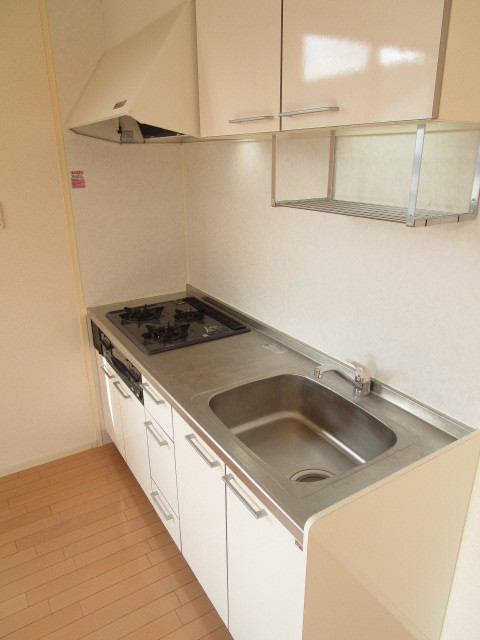 キッチン　★グリル付きガス３口システムキッチン★