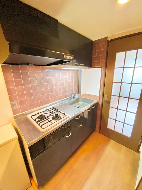 キッチン　ガスコンロ2口グリル付