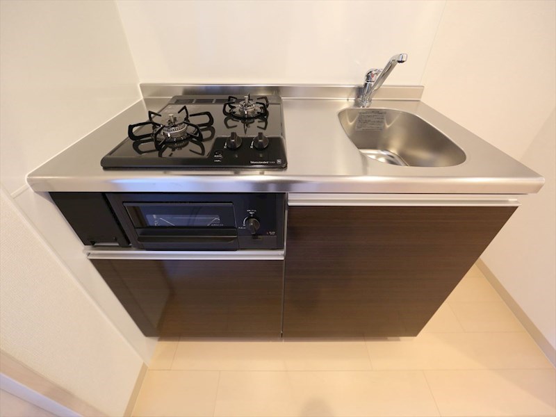 キッチン　システムキッチン　2口ガスコンロ