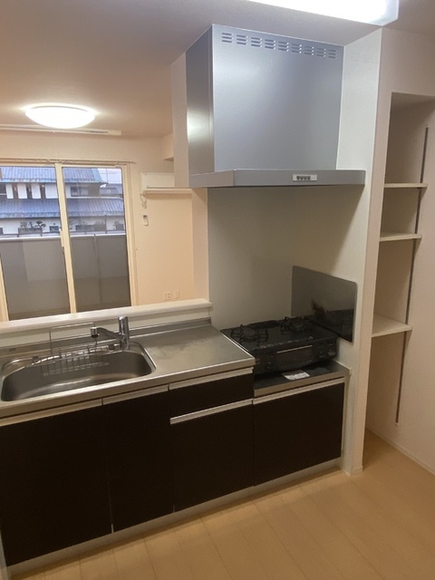 キッチン　キッチン　２口ガスコンロ付き