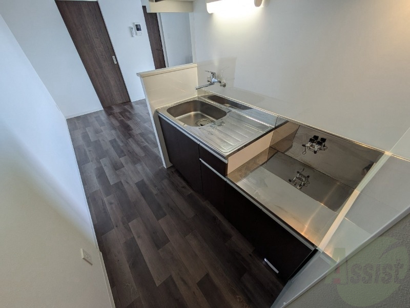 キッチン　清潔感がありお洒落なキッチンになっていました！