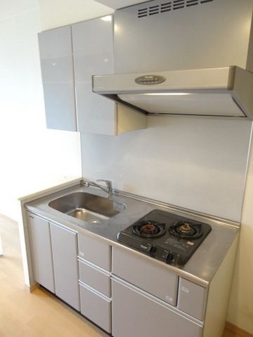 キッチン　２口システムキッチンです