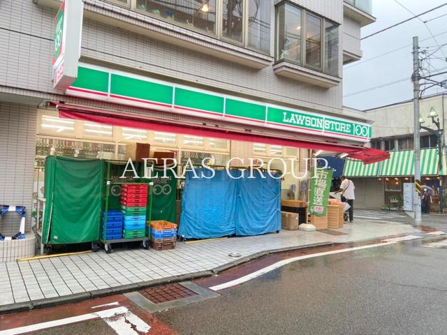 コンビニ　ローソンストア100長後店（コンビニ）まで63m