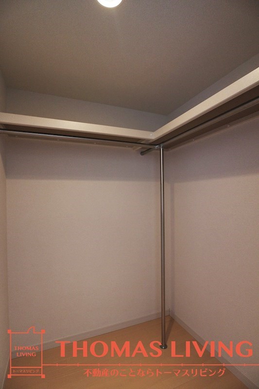 収納　大容量のウォークインクローゼット