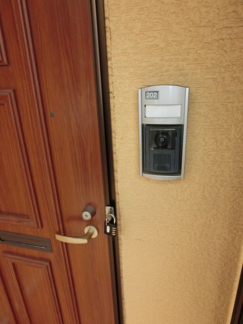 セキュリティ　カメラ付きインターホンでセキュリティもバッチリ！