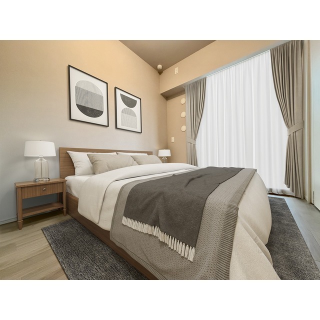 居室・リビング　家具・調度品等はＣＧ加工です。実際の賃貸住居には含まれません