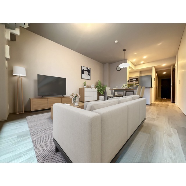 居室・リビング　家具・調度品等はＣＧ加工です。実際の賃貸住居には含まれません