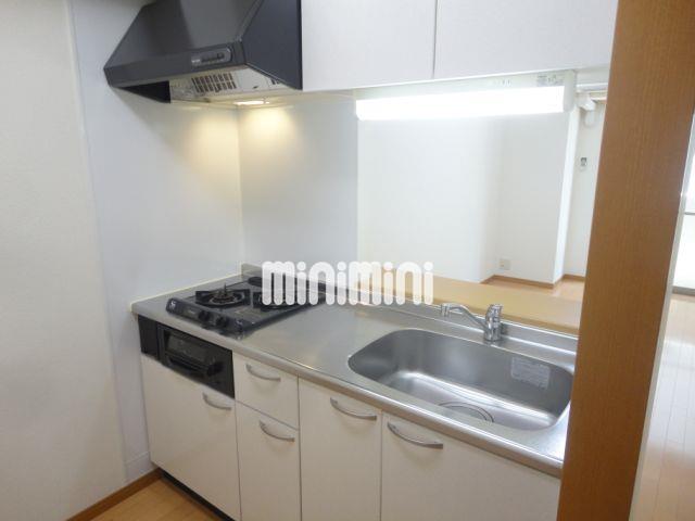 キッチン　二口コンロ付のシステムキッチンです