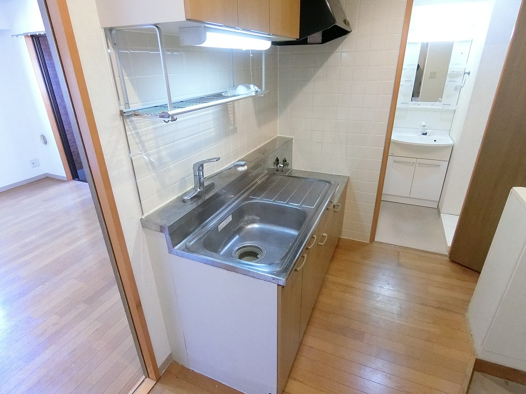 キッチン　ガスコンロ設置可　自炊がしやすいキッチン