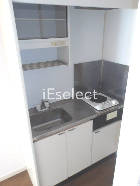 キッチン　1口のシステムキッチン