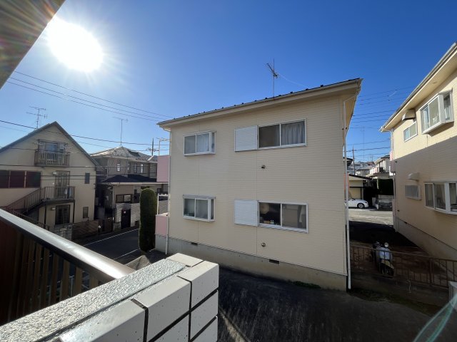 眺望　反転間取り同じ階の他のお部屋、バルコニーからの眺望