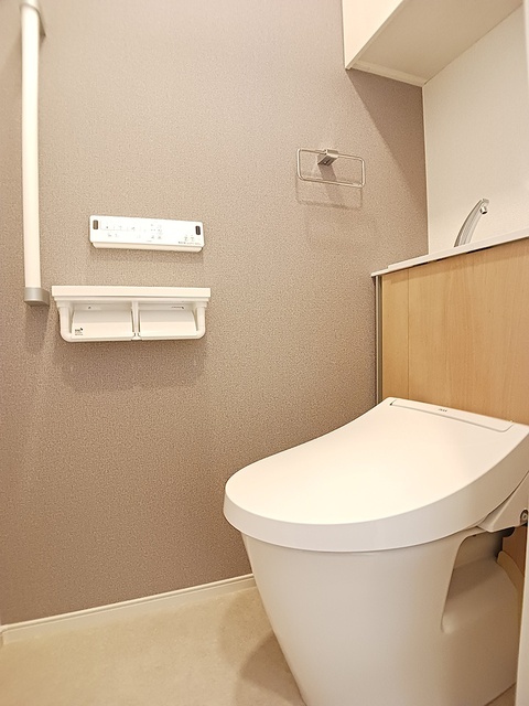 トイレ　ゆったりとした空間のトイレです