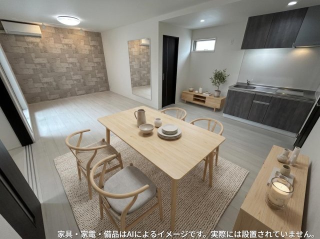 居室・リビング　※家具・家電・備品等はＡＩ画像生成により配置礼を示したもので