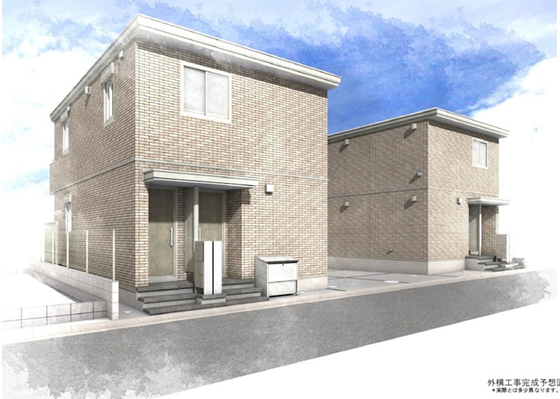 建物外観　耐震・耐火性に優れたセキスイハイム施工の新築賃貸アパート！