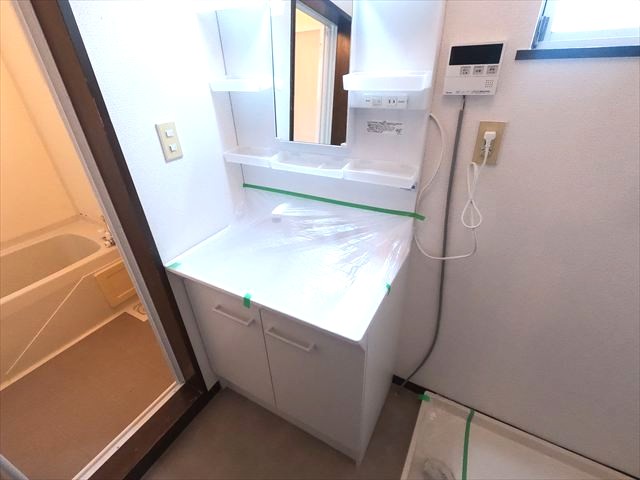 洗面設備　脱衣場