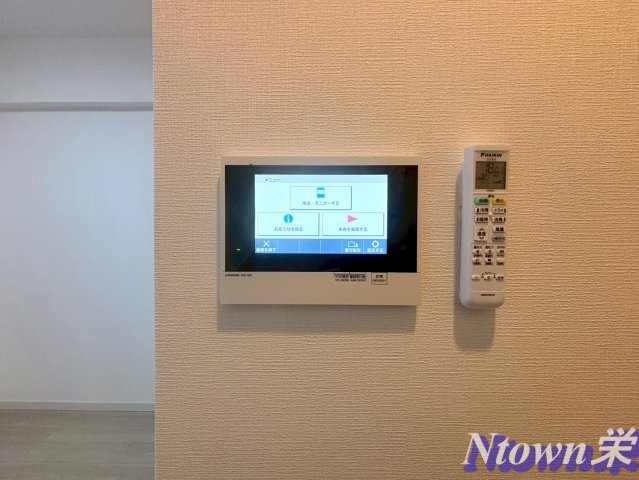 セキュリティ　モニター付きです。