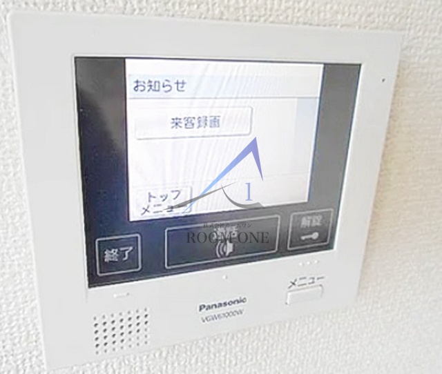 セキュリティ　モニター付きインターホンです。