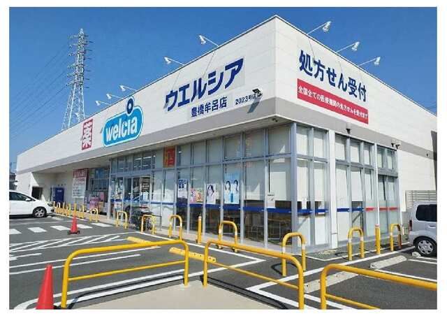 ドラックストア　ウェルシア（ドラッグストア）まで10m