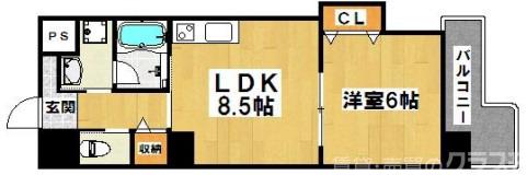住吉橋ポルトの間取り写真