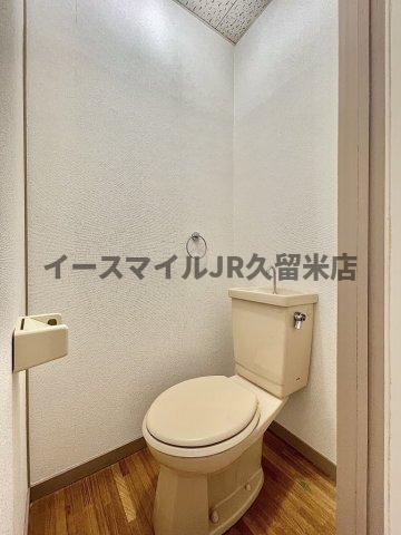 西鉄天神大牟田線 櫛原駅 徒歩20分 3階建 築37年のトイレ写真