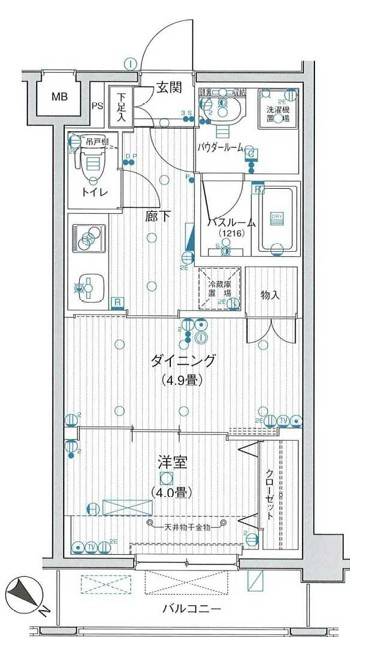 日神デュオステージ押上の間取り写真