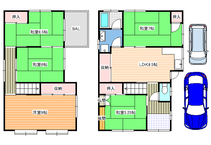 国分本町7丁目一戸建賃貸の間取り写真