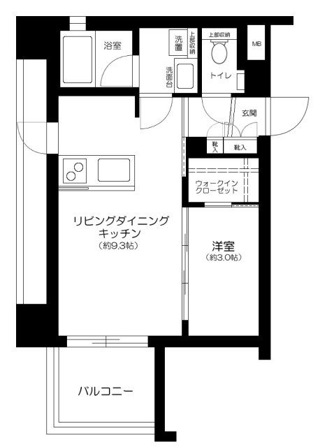 リシャール川崎THE WESTの間取り写真