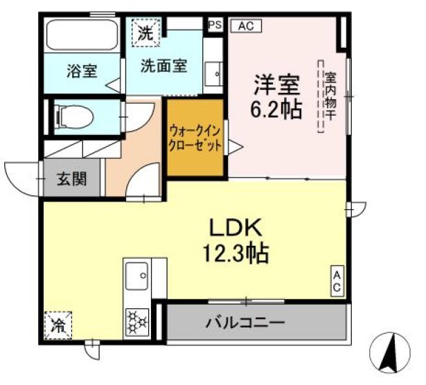 遠州鉄道 新浜松駅 徒歩13分 3階建 築2年の間取り写真