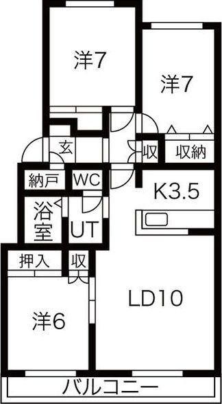テレパレス南郷IIIの間取り写真