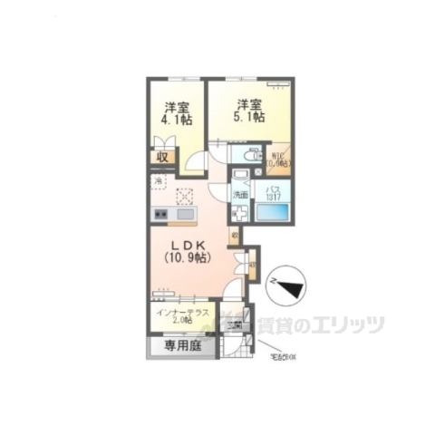 甲南町寺庄新築アパートの間取り写真