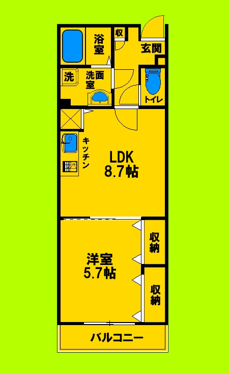 地下鉄御堂筋線 江坂駅 徒歩13分 3階建 築6年の間取り写真